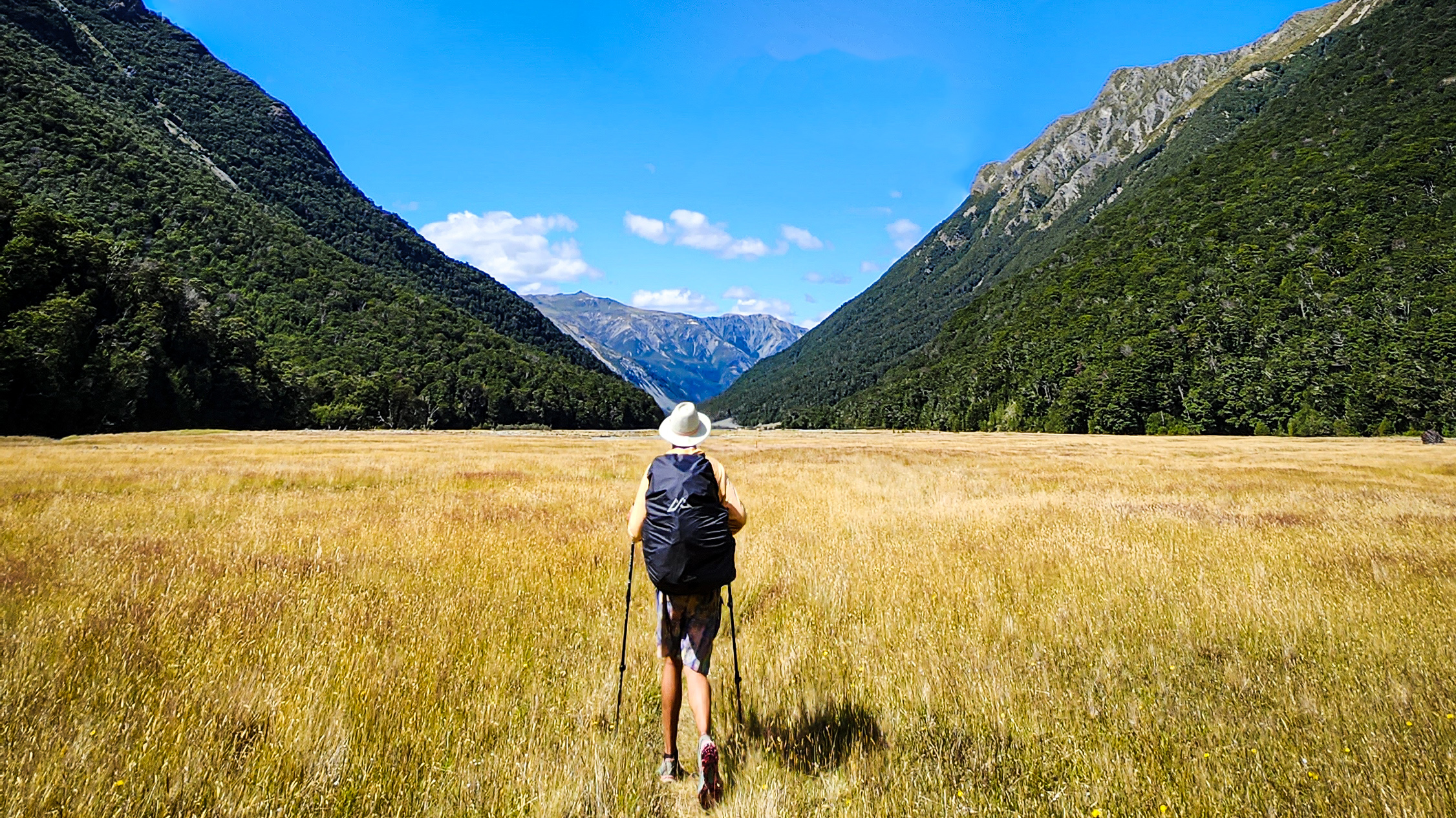 Jimi Hunt Walking through Nelson Lakes National Park on the Te Araroa Trail